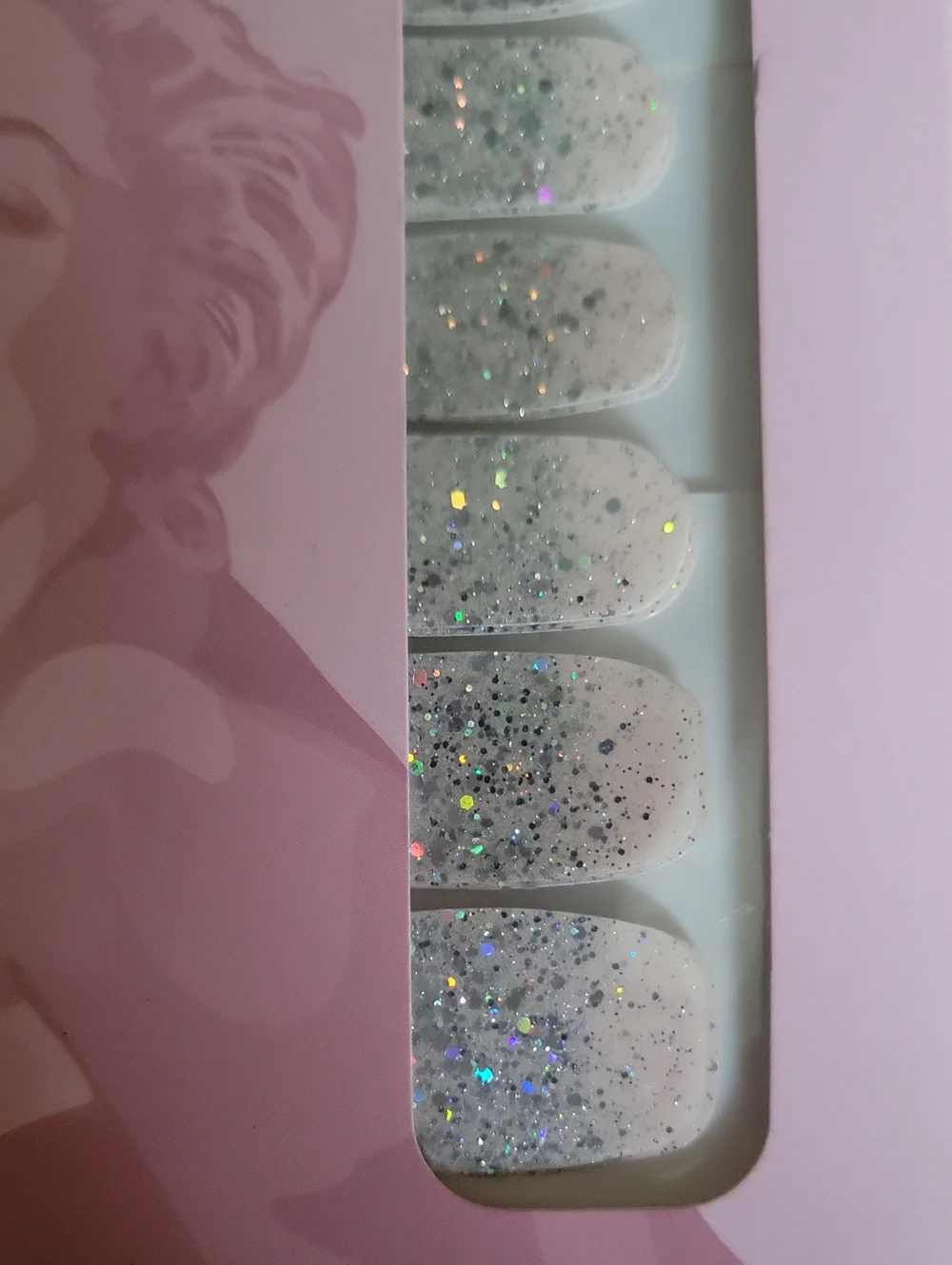 Limited Edition. M. Monroe Colorstreet Glitter Nail Polish Strips - Pink